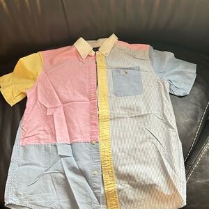 Polo by Ralph Lauren Pink and Yellow Button Down Shirt